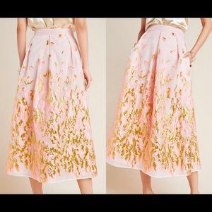 NWT Anthropologie Soleil Jacquard skirt
